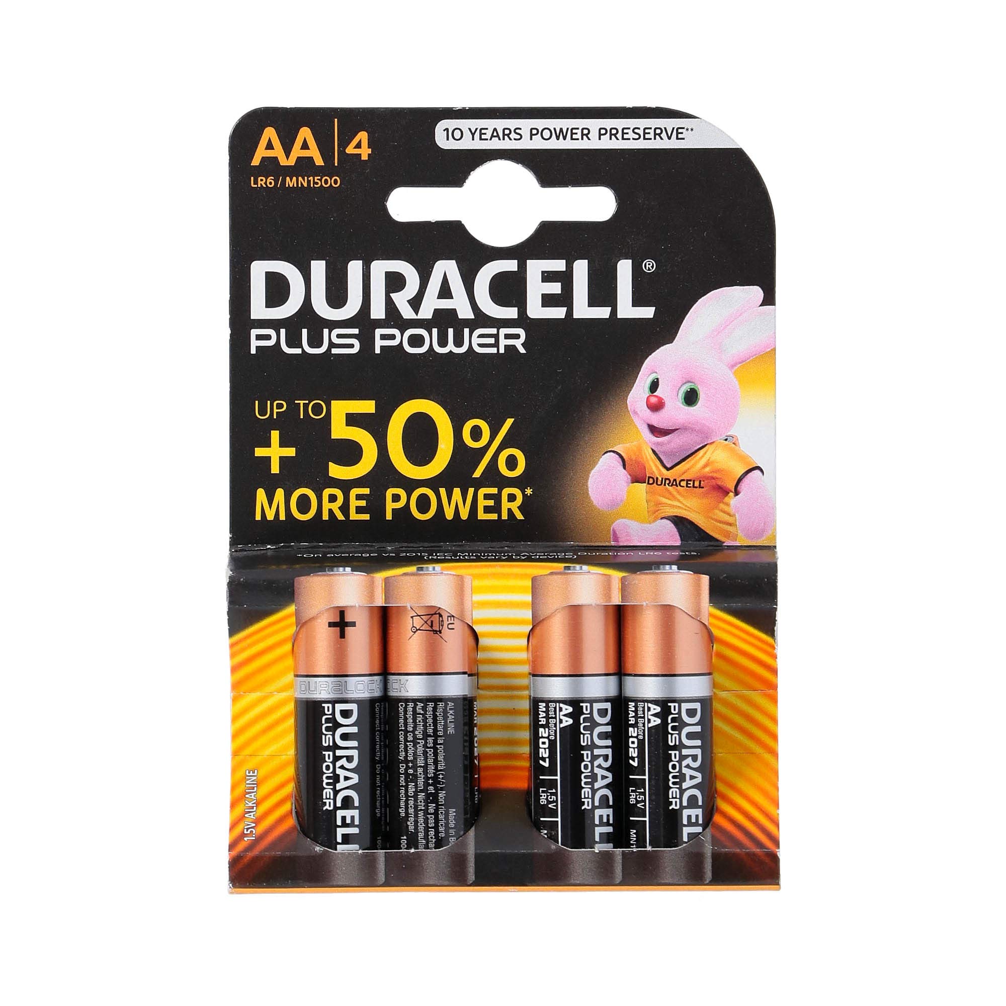 Blister 4 Pieces Aa Batteries Duracell