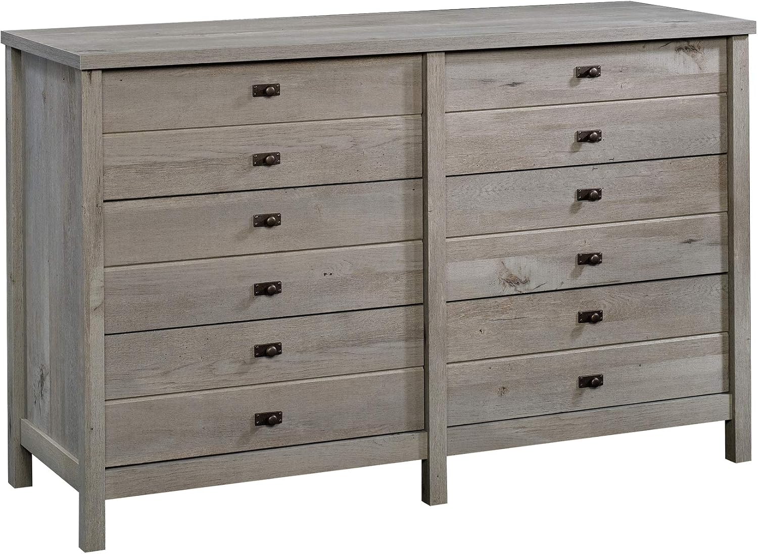Sauder Cottage Road Dresser, L: 56.77" x W: 19.29" x H: 35.35", Mystic Oak