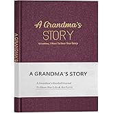 Artmag Grandma's Life Story Journal Family Keepsake Book Linen Hardcover for Grandma to Share Her Memories, with 250+ Prompt Questions Gift for Birthday Mother's Day Christmas (Purple)