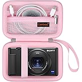 Canboc Carrying Case for Sony ZV-1/ ZV-1F/ ZV-1 II Digital Camera for Content Creators, Sony ZV1 Vlogging Camera Bag, Zipper 