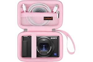 Canboc Carrying Case for Sony ZV-1/ ZV-1F/ ZV-1 II Digital Camera for Content Creators, Sony ZV1 Vlogging Camera Bag, Zipper 