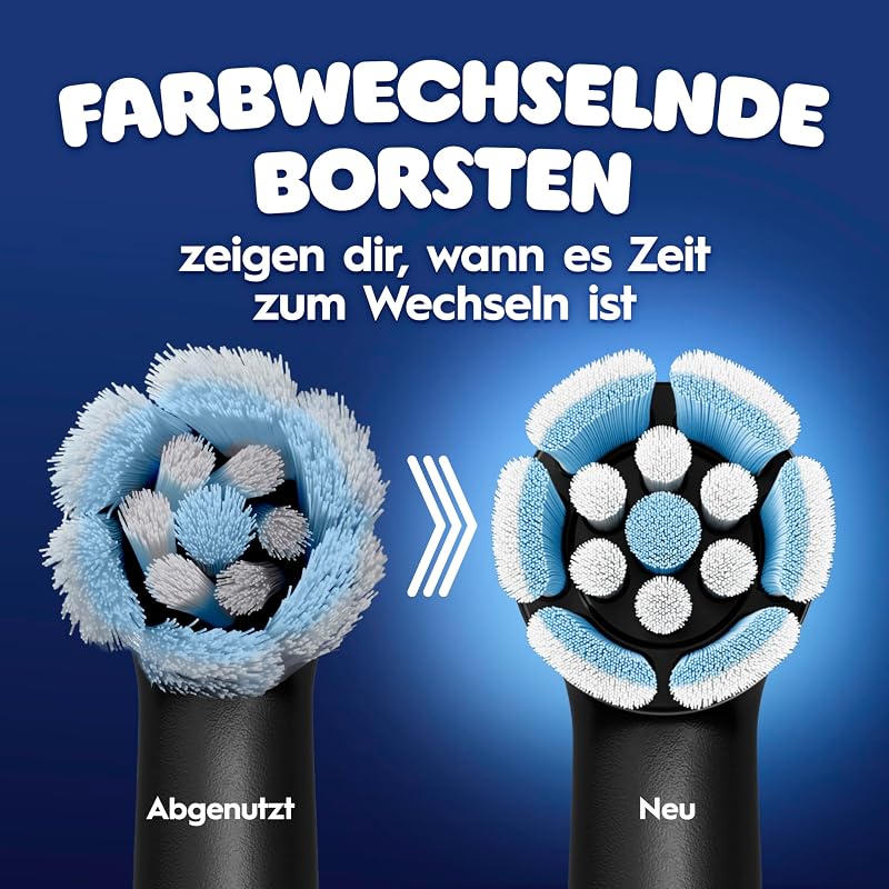 iO Aufsteckbürsten Kids 6+ Marvel Spiderman, Schwarz, 4 Stück