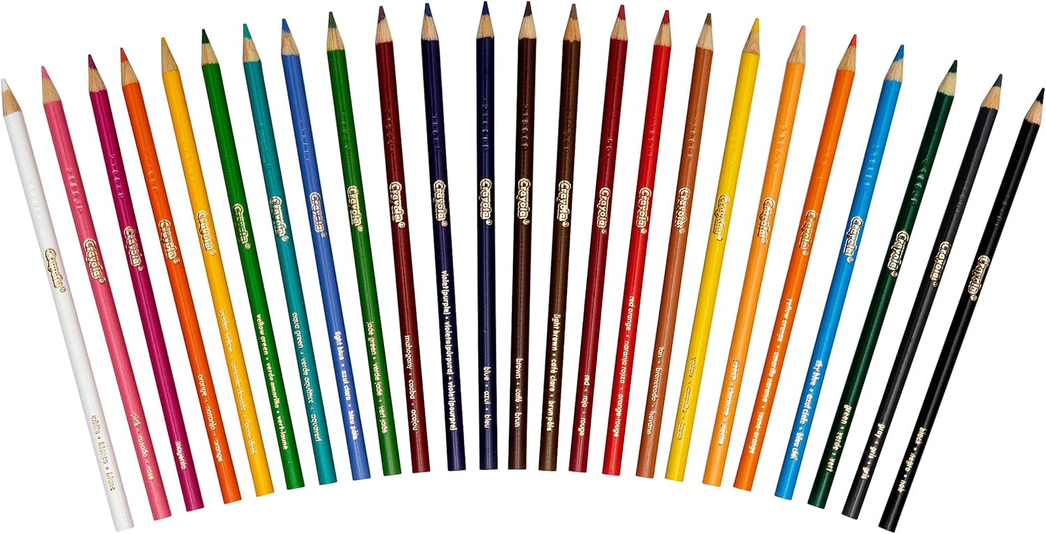 Crayola Colored Pencils, Coloring Supplies, 24 Count: Toys & Games