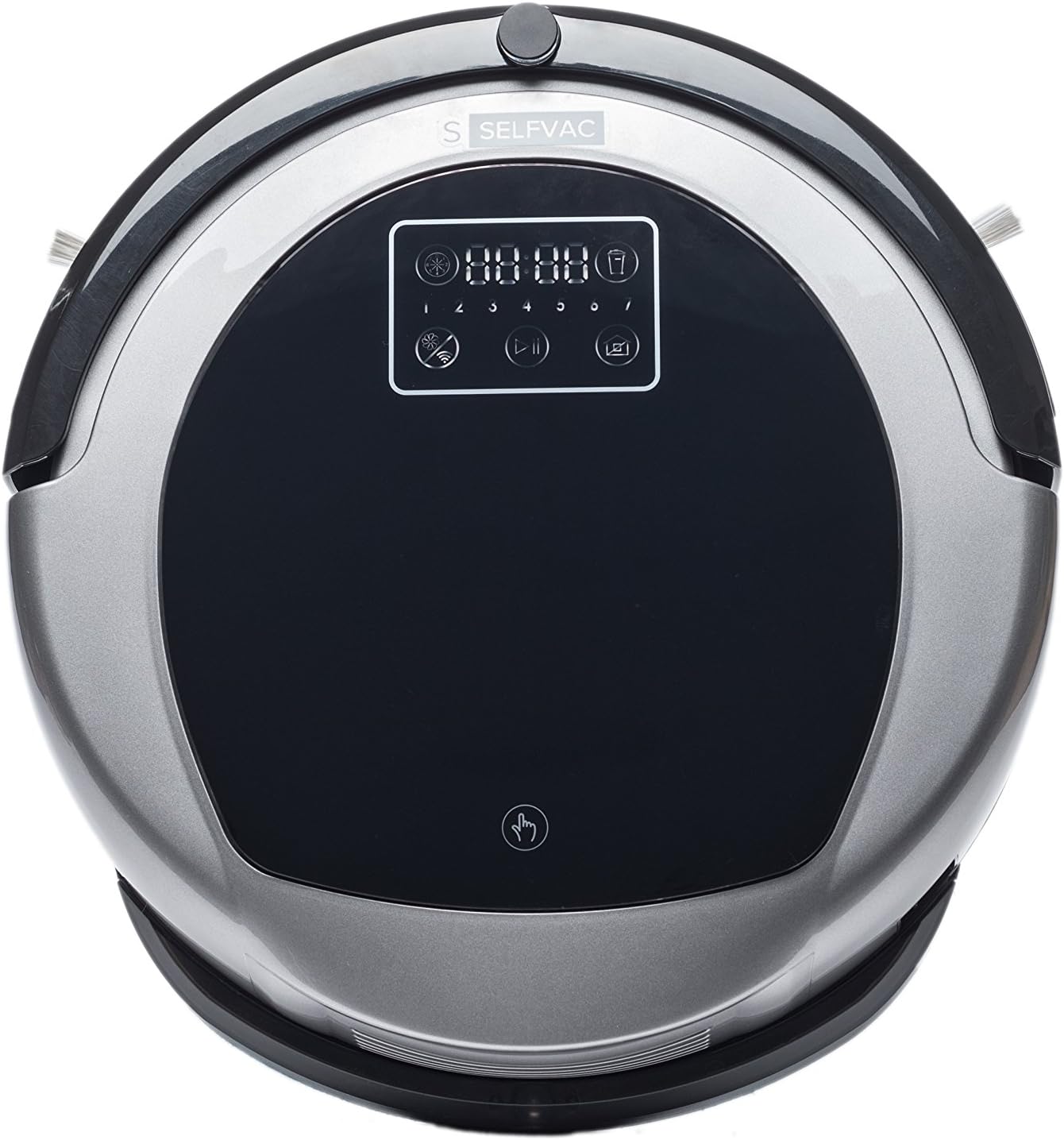 Selfvac Robot Vacuum Cleaner, WiFi Robotic Vacuum, iOS or Android App Control, Scheduled Cleaning, Wet Mop, 3000 Max Suction, Powerful Clean for Pets, Cleans Low-Pile Carpets and Hard Floors.