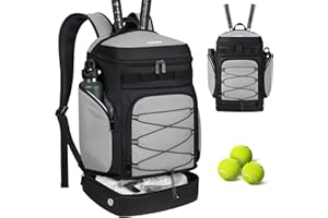 Ciihars Tennis Bag Tennis Backpack - Large Tennis Bags for Women and Men to Hold Tennis Racket,Pickleball Paddles, Badminton Racquet, Squash Racquet and Tennis Accessories
