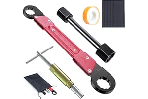 Preciva 9PCS Angle Stop Wrench Kit,2-in-1 Faucet Wrench & Compression Sleeve Puller with 5 Sandpapers &1 Storage Bag Plumbing