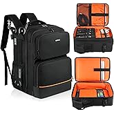 Audio Mixer Travel Case Fits for RODECaster Pro II,RODECaster Pro,RC Duo,Yamaha MG10XU,TC-Helicon GoXLR,Podcast DJ Mixer Back