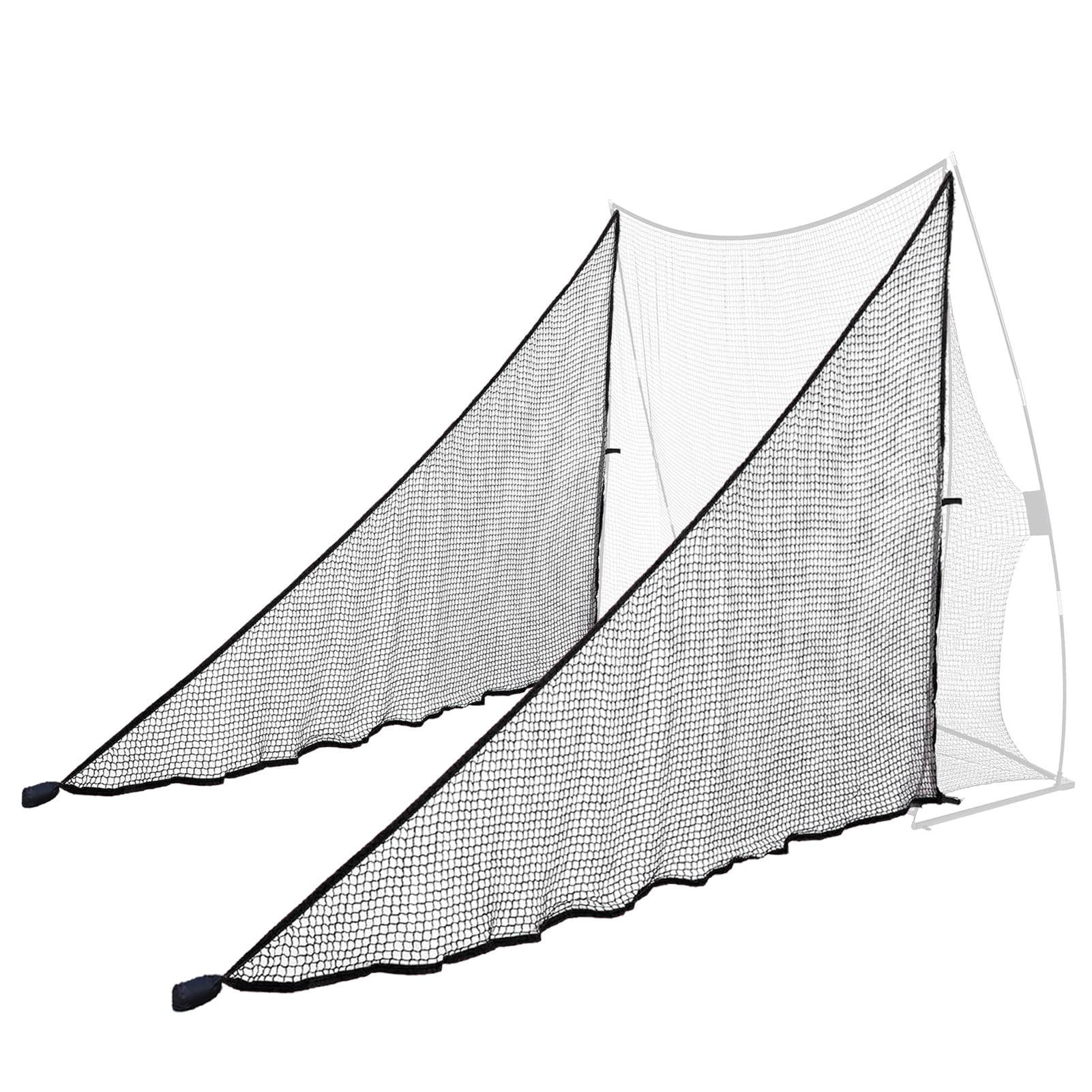 Photo 1 of Obokidlyamor 2 PCS 7FT Height Shank Net Golf with Two Sandbags for Golf Hitting Nets Frame;Golf Practice Hitting Net Barrier Net for Golf, Baseball, Hockey, Soccer (2 PCS Shank Nets)