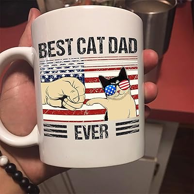 Vintage Retro Mug Best Cat Dad Ever Father's Day Zambia Ubuy