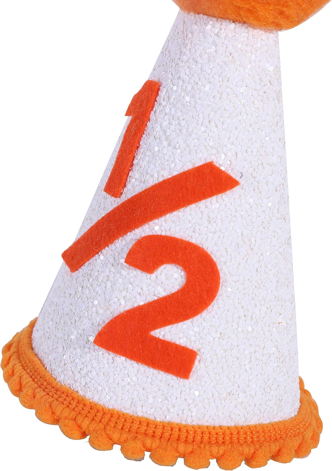 Half Birthday Hat for Baby Party - Orange 1/2 Birthday Hat For Photo Booth Props And Backdrop Cake Smash , 1/2 Birthday Crown,Best 6 Month Birthday Decorations (1/2 Orange Birthday Hat): Clothing