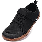 WHITIN Little/Big Kid Barefoot Shoes | Boys/Girls Lace-up Minimalist Sneakers | Wide Toe Box | Natural Flexible Fit