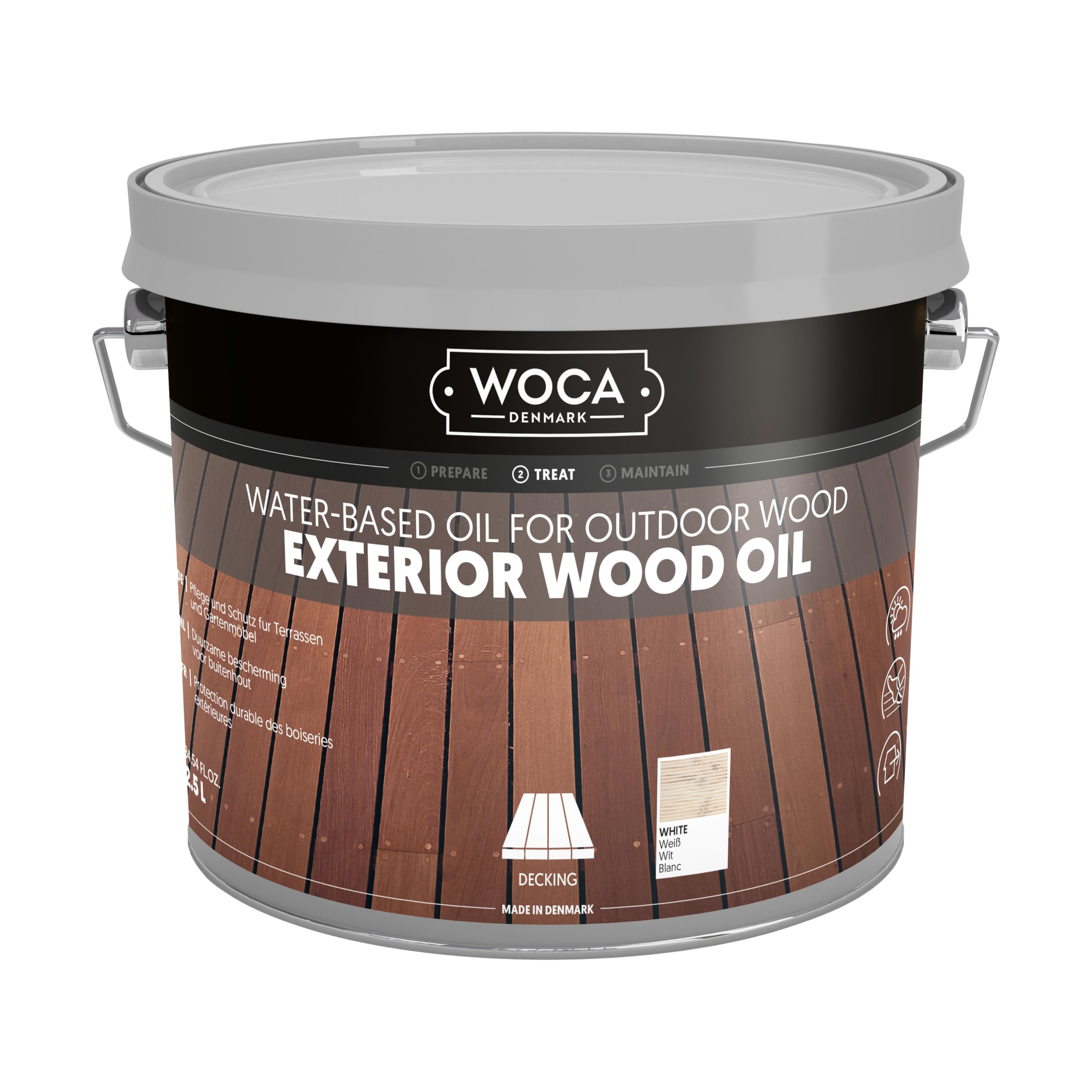Woca Exterior Oil Paint Jasmine White 2.5L 617965 A