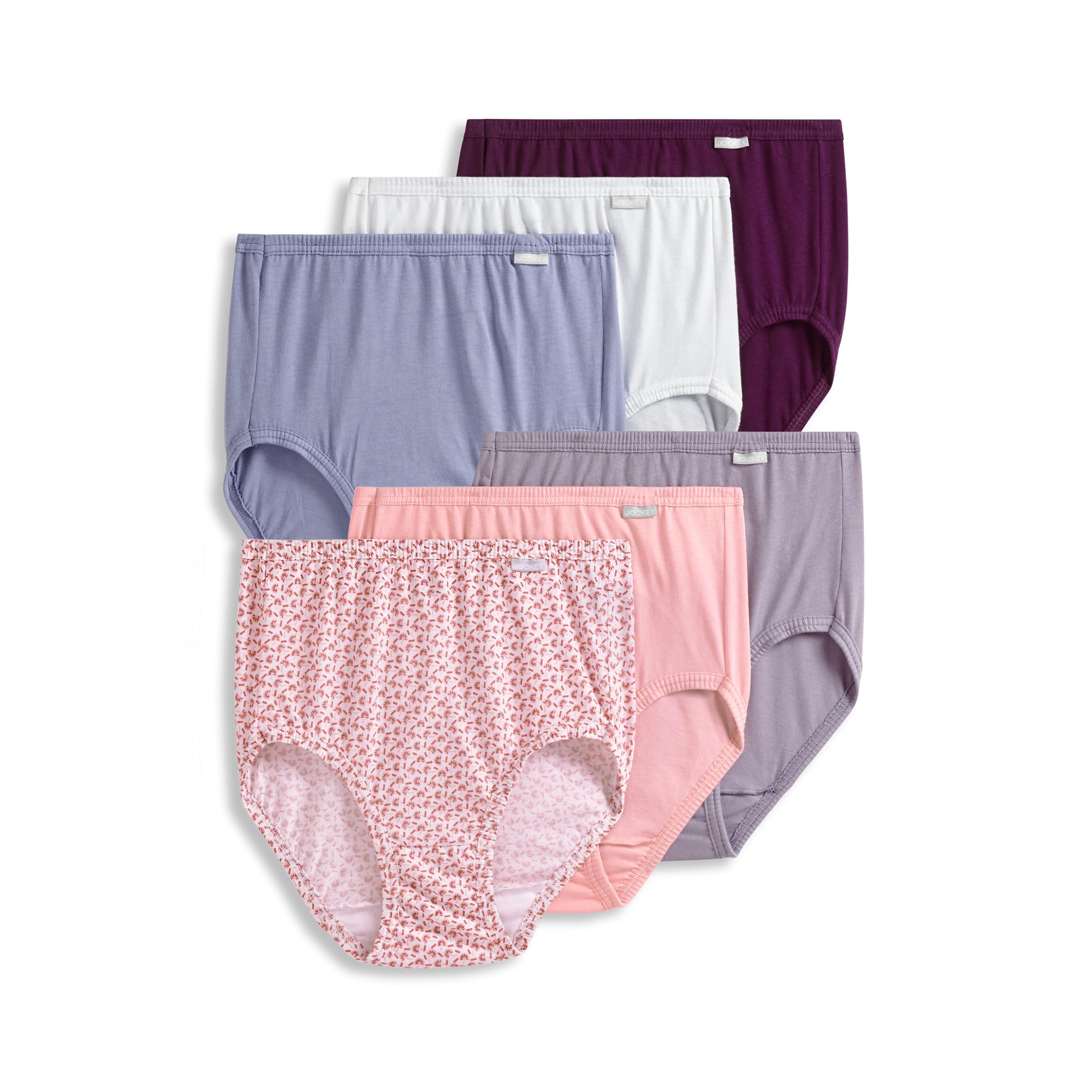 Jockey Women's Underwear Elance Brief - 6 Pack, Vintage Bloom, 5 Image
