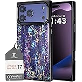 Cocomii Retangle Case for iPhone 17 Pro Max, Compatible with MagSafe, Milky Way Abalone Shell