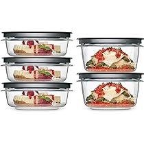 Rubbermaid Meal Prep Premier Food Storage Container, 10 Piece Set