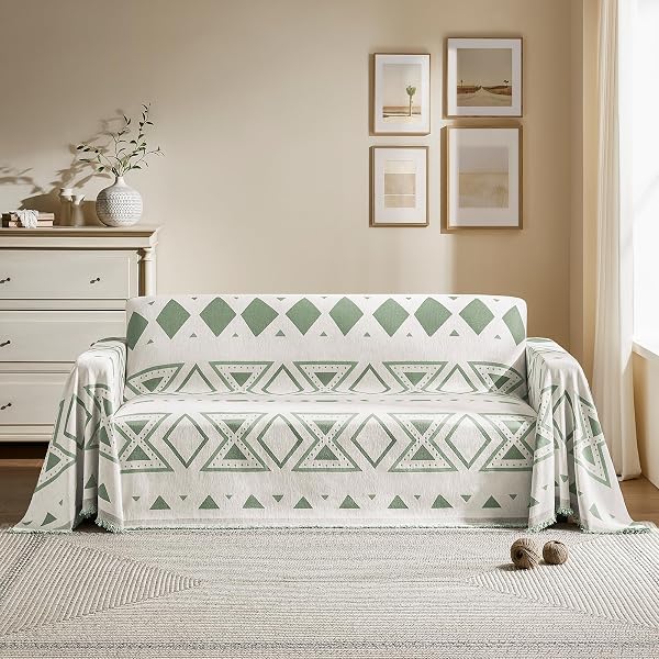 MAYMISS BOHO COUCH COVER FOR DOGS WASHABLE CHENILLE...