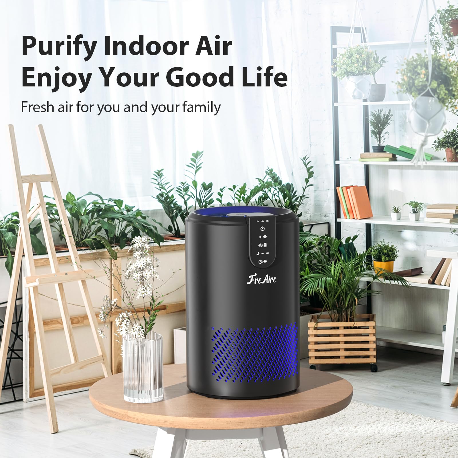FreAire Air Purifiers for Home, Air Purifiers for Bedroom Up to 538 Ft²/h, Room Air Purifier with 3-in-1 Filter for Smoke Pet Dander Odors with Sleep Mode Timer Fragrance for Bedroom Office Kitchen - Image 8