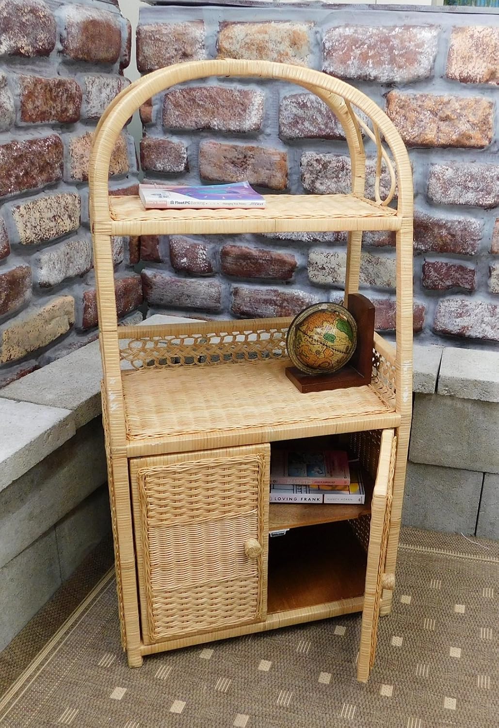 Amazon.com: Wicker Standing Shelf 