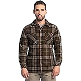 Wrangler Mens Wrangler Riggs Men's Burley Sherpa Bonded Flannel Overshirt