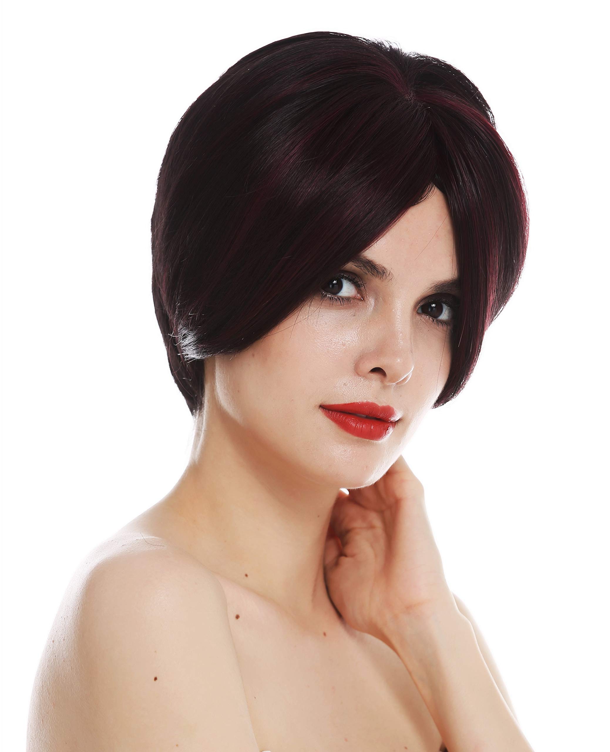 WIG ME UP - TYM-483-MT-99JH33M wig women's wig short long parting sleek brown red highlights
