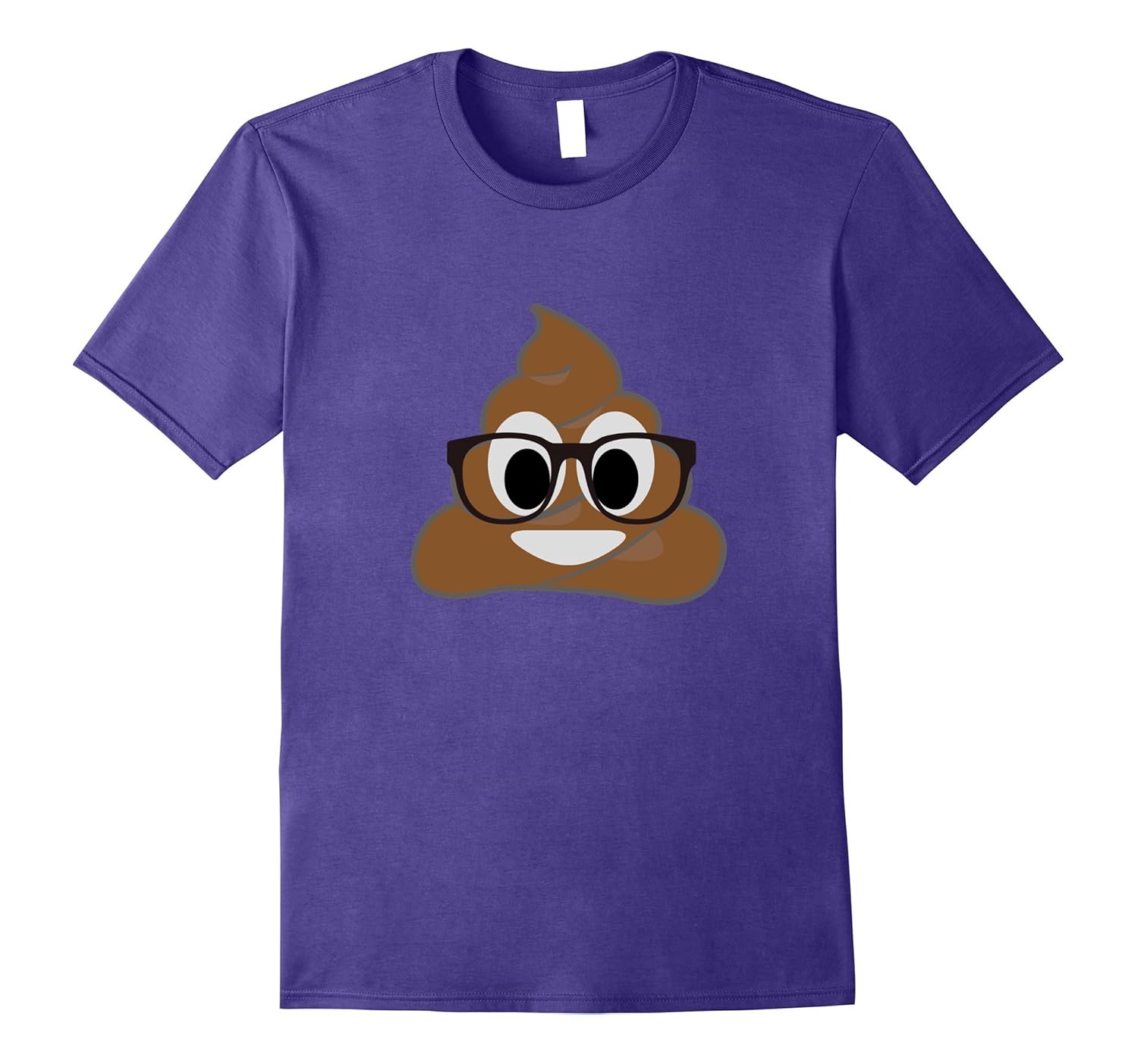 Nerdy Reading Poop Emotic Funny T-Shirt Cute Book Lover Gift-ANZ