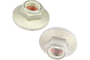 APDTY 726281 Front Spindle Nuts (Qty-2) Thread Size M24-2.0 Replaces 4L3Z-3C294-AA, 6L3Z-3C294-AA, 4L3Z3C294AA, 6L3Z3C294AA