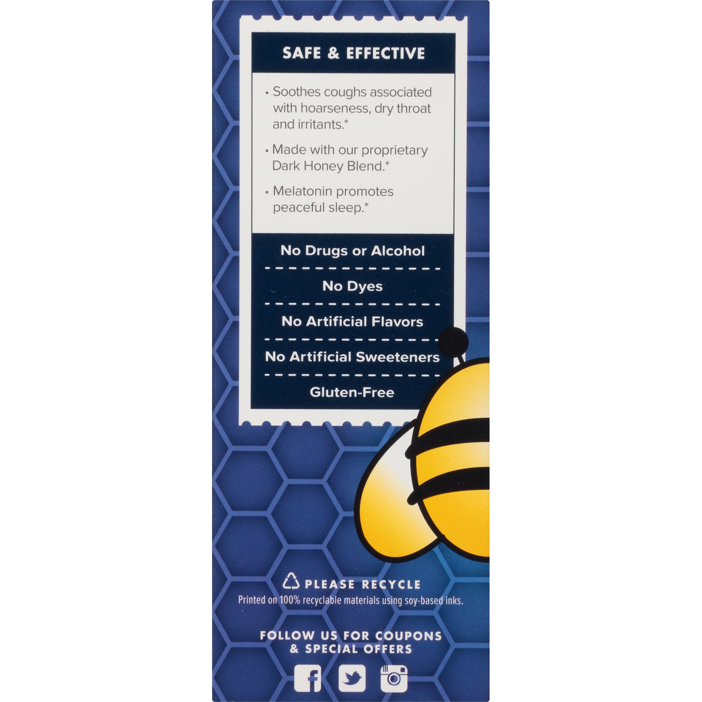 Zarbee's Naturals Adult Cough Syrup Nighttime with Dark Honey Honey