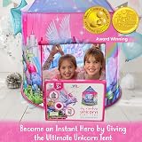 W&O Unicorn Sparkle Play Tent with Magical Sounds for Girls view 5