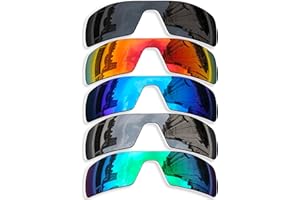 Betterun 5 Pieces Polarized Replacement Lenses for Oakley Oil Rig Sunglasses, Anti-Scratch and Impact Resistant