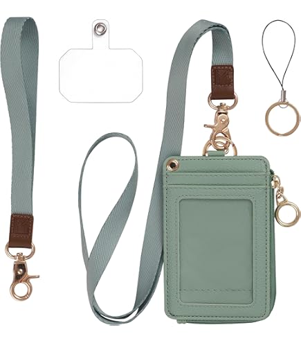 WONDERFUL FLOWER ID Card Holder Breakaway Lanyard, Nylon Lanyard Wallet, Zip ID Case Water Resistance, Keychain Coin Purse For Cards, Badges, Cash, Work, Travel, Cruise, Teachers, Students, Women, Men