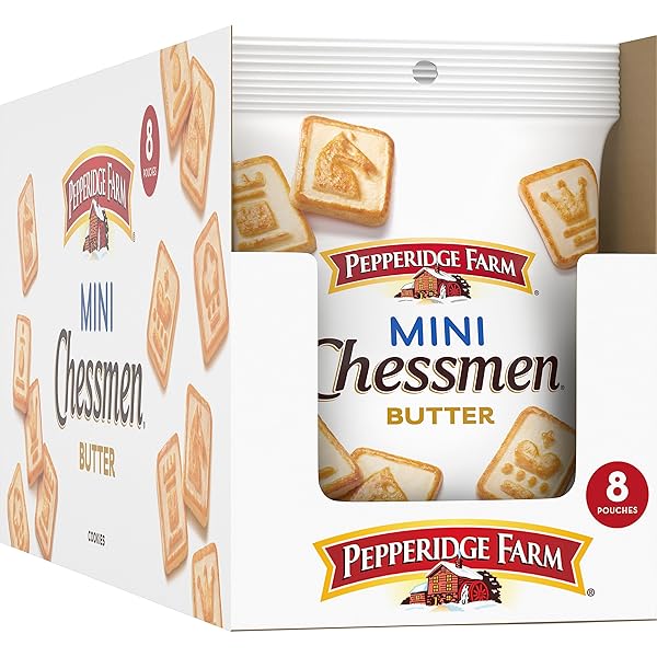 PEPPERIDGE FARM CHESSMEN MINIS BUTTER COOKIES, 8 SNACK PACKS, 2.25-OZ. EACH (PACK OF 8)