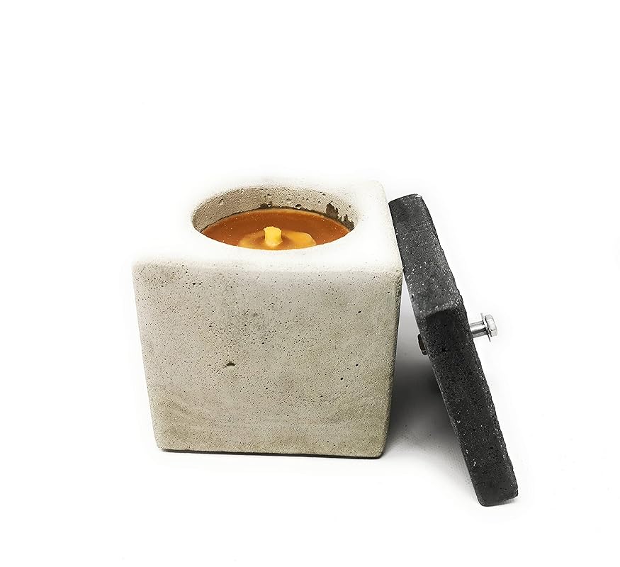 Handgemachte Betonfeuer Gartenfackel wiederbefüllbare Tischfeuer Kerze