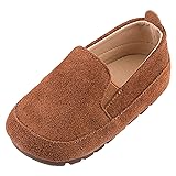rismart Loafers Little Boy Toddler Suede Leather