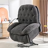 Merax Power Lift Recliner Chair with Heat & Massage for Seniors - Grey view 9