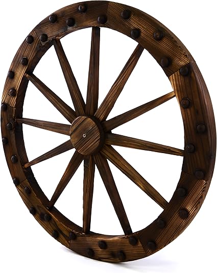 Wagenrad Deko Garten