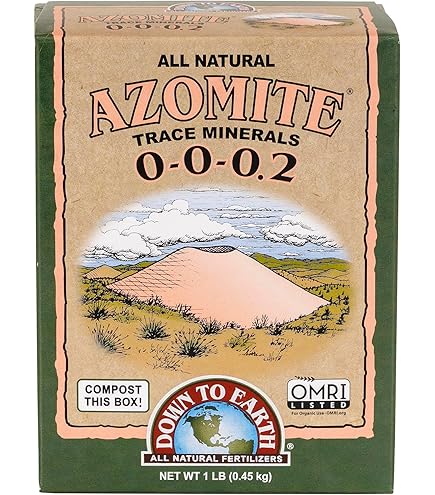SeedRanch Azomite Organic Mineral Fertilizer - 5 Lb Bag For Garden & Plants