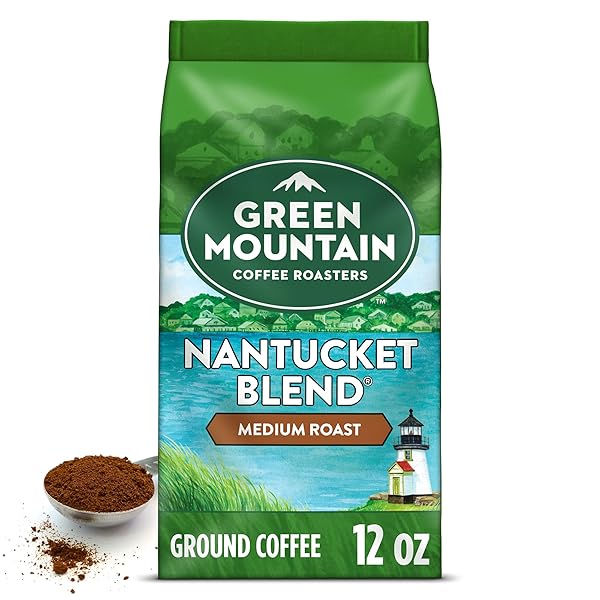 GREEN MOUNTAIN COFFEE ROASTERS, NANTUCKET BLEND, FAIR TRADE CERTIFIED, GROUND COFFEE, MEDIUM ROAST, BAGGED 12OZ.