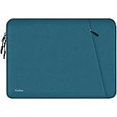 Laptop Case 14 inch, Shockproof Protective Computer Cover with Accessories Pocket, Portable Laptop Sleeve Compatible for 14 inch MacBook Air/Pro, Dell, HP, Acer, Asus, Lenovo, Cyan
