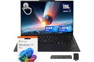 Lenovo ThinkPad X1 Carbon Gen 13 14" WUXGA Touchscreen Laptop, Intel Core Ultra 7 255U, 32GB LPDDR5X, 1.28TB Storage (1TB SSD