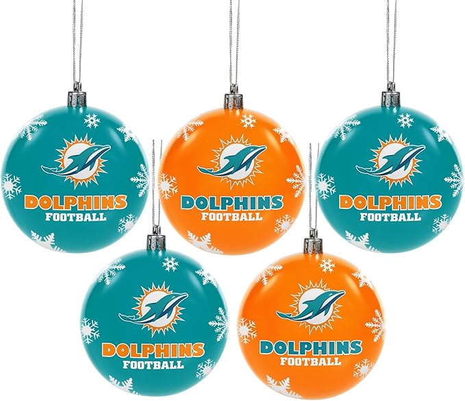 NFL Miami Dolphins Shatterproof Ball Ornament