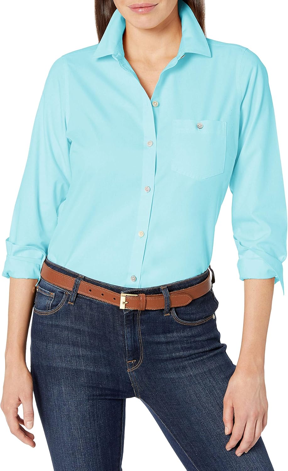 Foxcroft Womens Hampton Ls Non Iron Shirt Amazon.ca Clothing