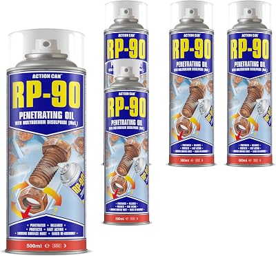 Action Can RP-90 Rapid Penetrating Oil with Molybdenum Disulfide 5 Pack
