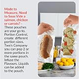SousVideTools Vacuum Sealer Bags Pack of 100 20cm x 30cm Embossed view 2
