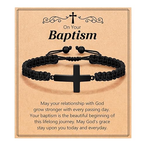 ORISPRE Baptism Gifts for Teen Boys Catholic LDS Christening Cross