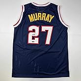 Facsimile Autographed Jamal Murray Denver Blue Reprint Laser Auto Basketball Jersey Size Men's XL