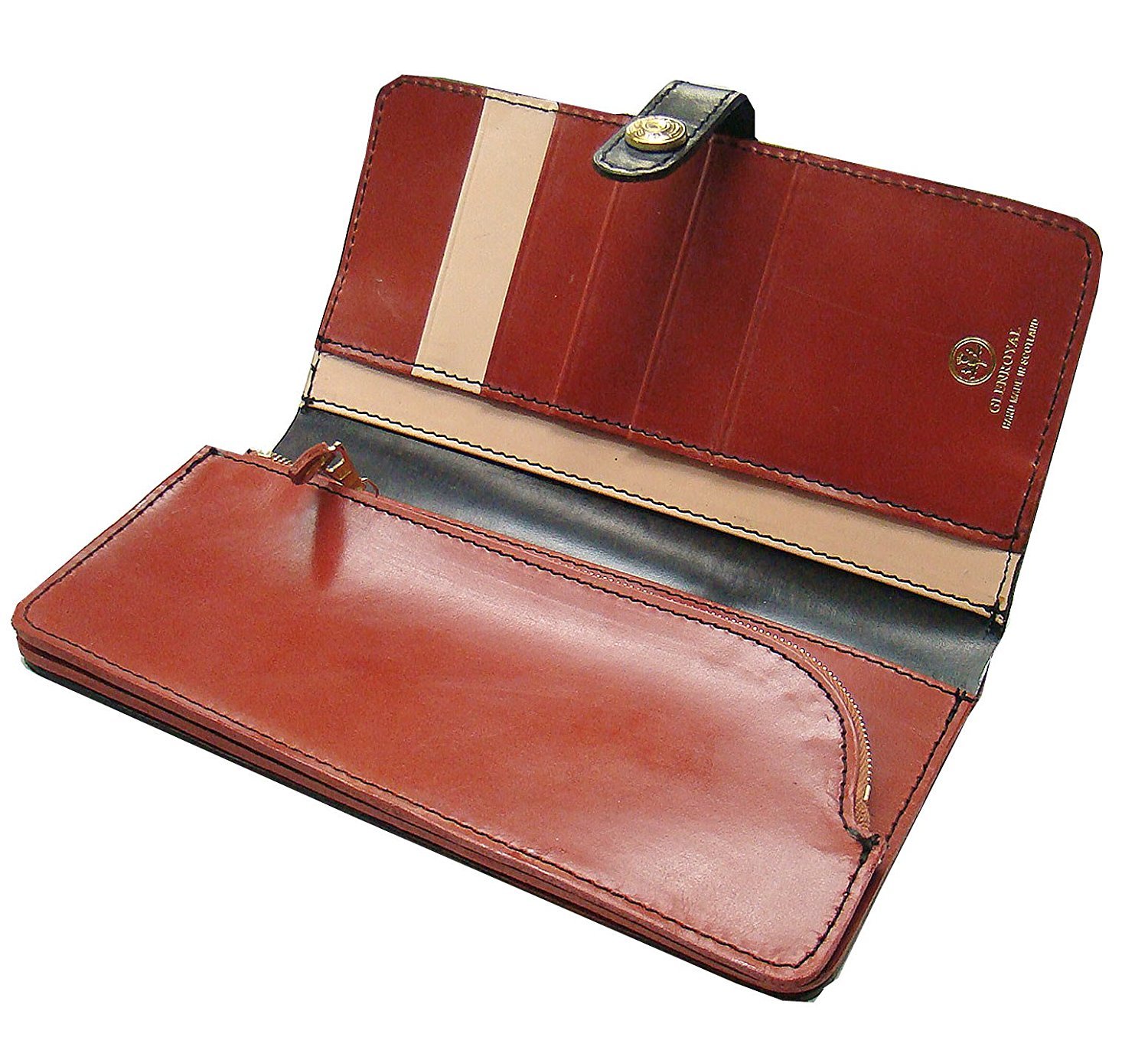 Long Round ブライドルレザーロングウォレット New Glenroyal グレンロイヤル 03 6178 Black Oxford 別注カラー Tan Natural New Purse 日本正規取扱店商品 ラウンドファスナー小銭入れ付 B0727qvznd Tan Natural Black Oxford 財布 Web限定 Rumble Media