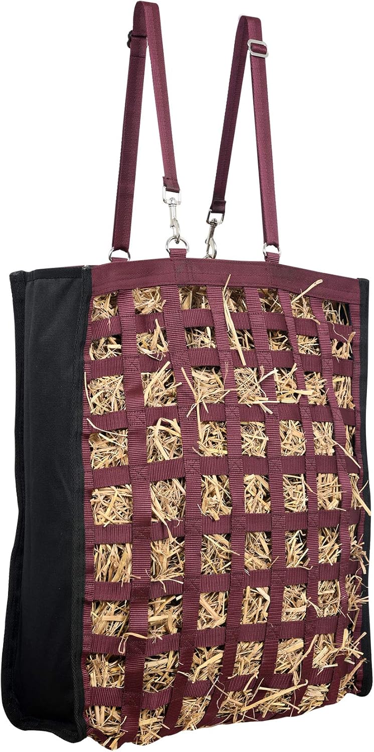 SIE Large Slow Feed Hay Bags (Maroon) - Image 3