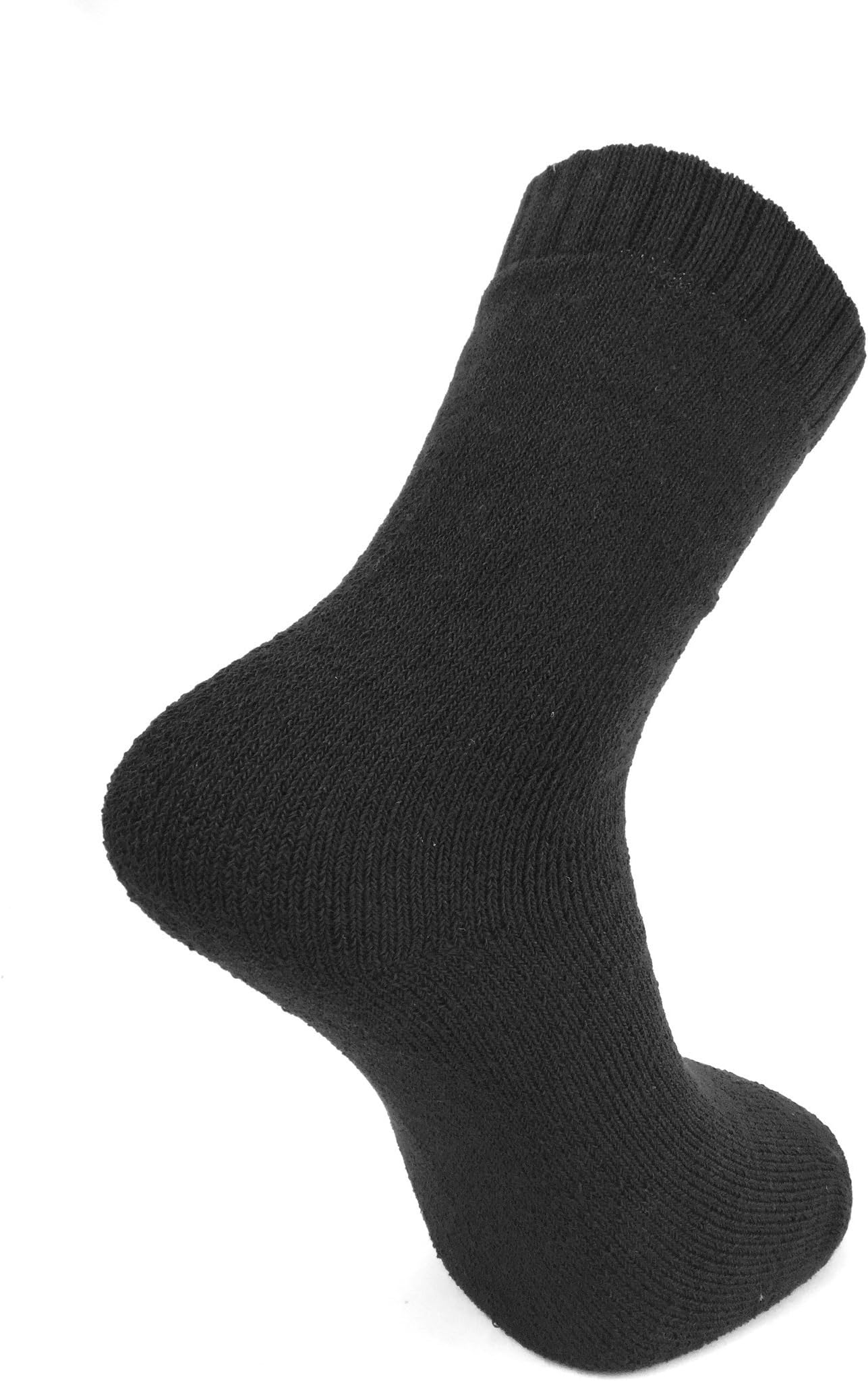 Mens thermal socks 6 pack black argylye mix dark colours diamod winter cosy sock