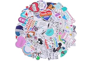 TEAAHA 100PCS Nurse Stickers, Medical Stickers Funny Nurse Gifts Vinyl Nurse Decals for Water Bottles Laptop and Phone Labor Delivery, Nurse Week Gifts Healthcare Worker Therapy Nursing Student Accessories