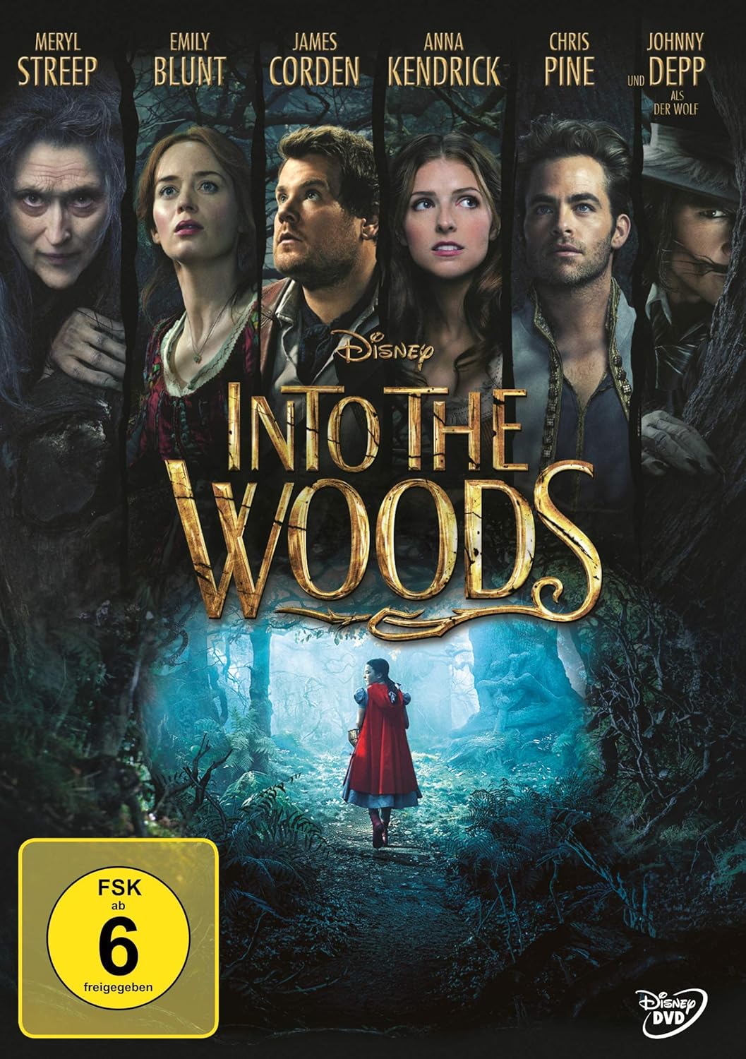 Into The Woods Amazon De Meryl Streep Emily Blunt James Corden Anna Kendrick Chris Pine Christine Baranski Johnny Depp Tracey Ullman Lilla Crawford Daniel Huttlestone Mackenzie Mauzy Billy Magnussen Tammy Blanchard Lucy Punch